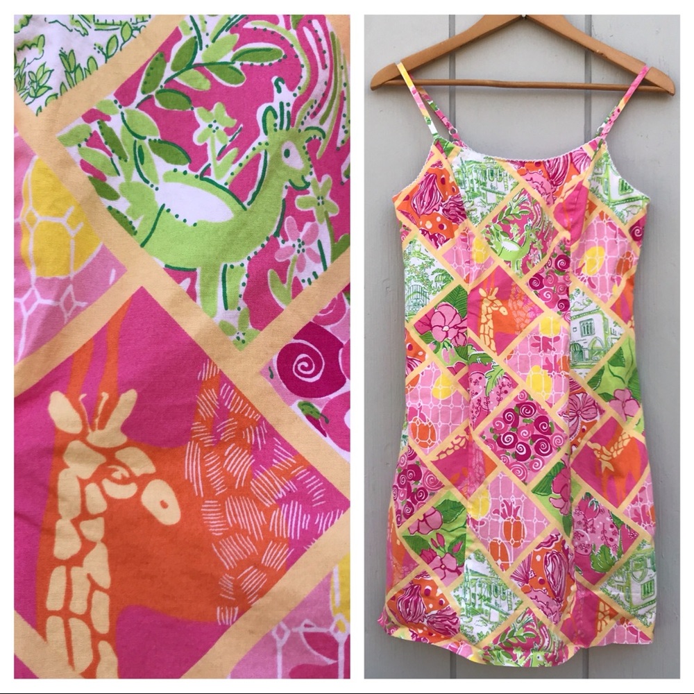 Pristine Lilly Pulitzer Patchwork Dress - image 1